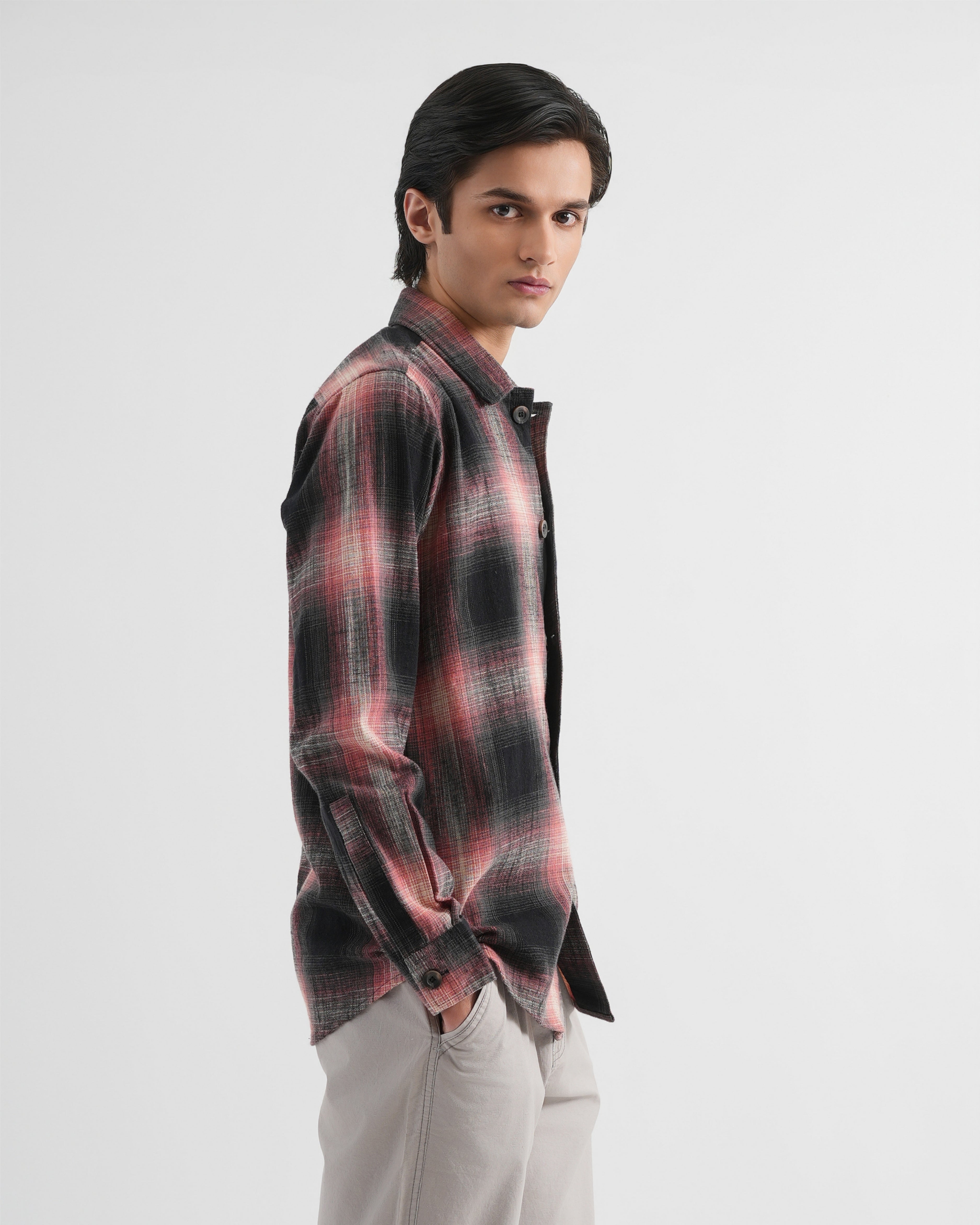 Checked Red Shirt
