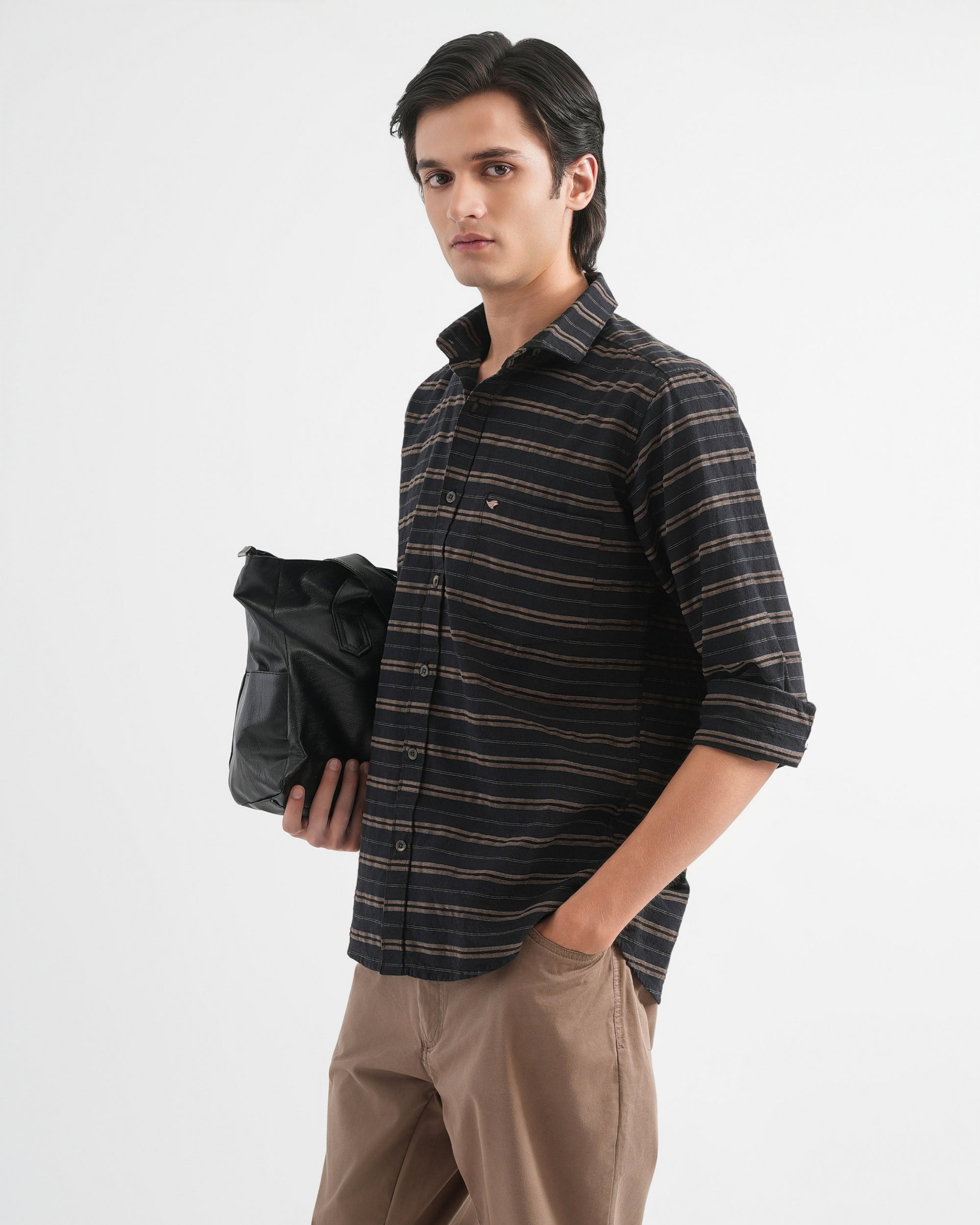 Striped Black Shirt