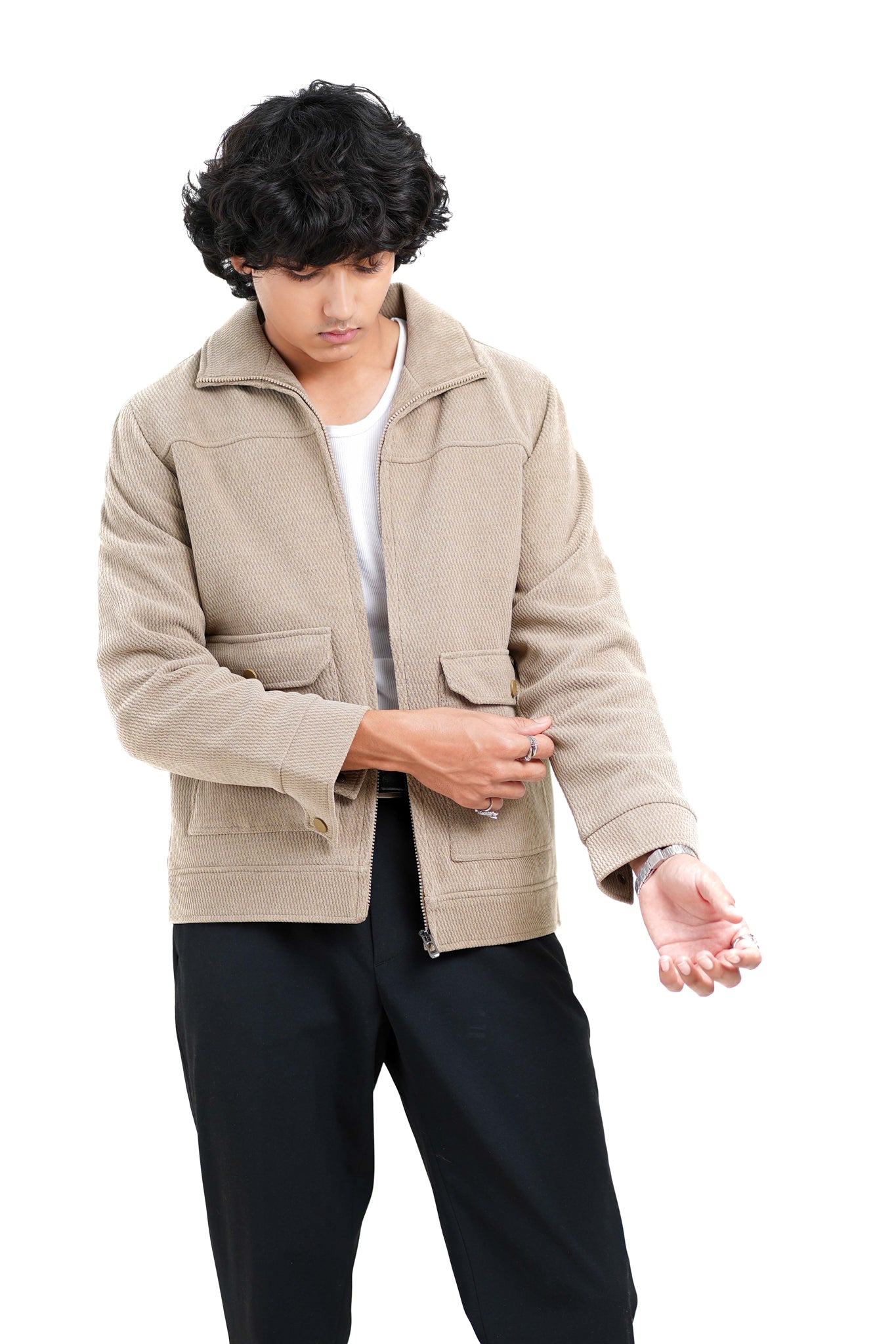 Knit Zipper Shacket