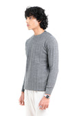 Cable Knit Sweater in Grey
