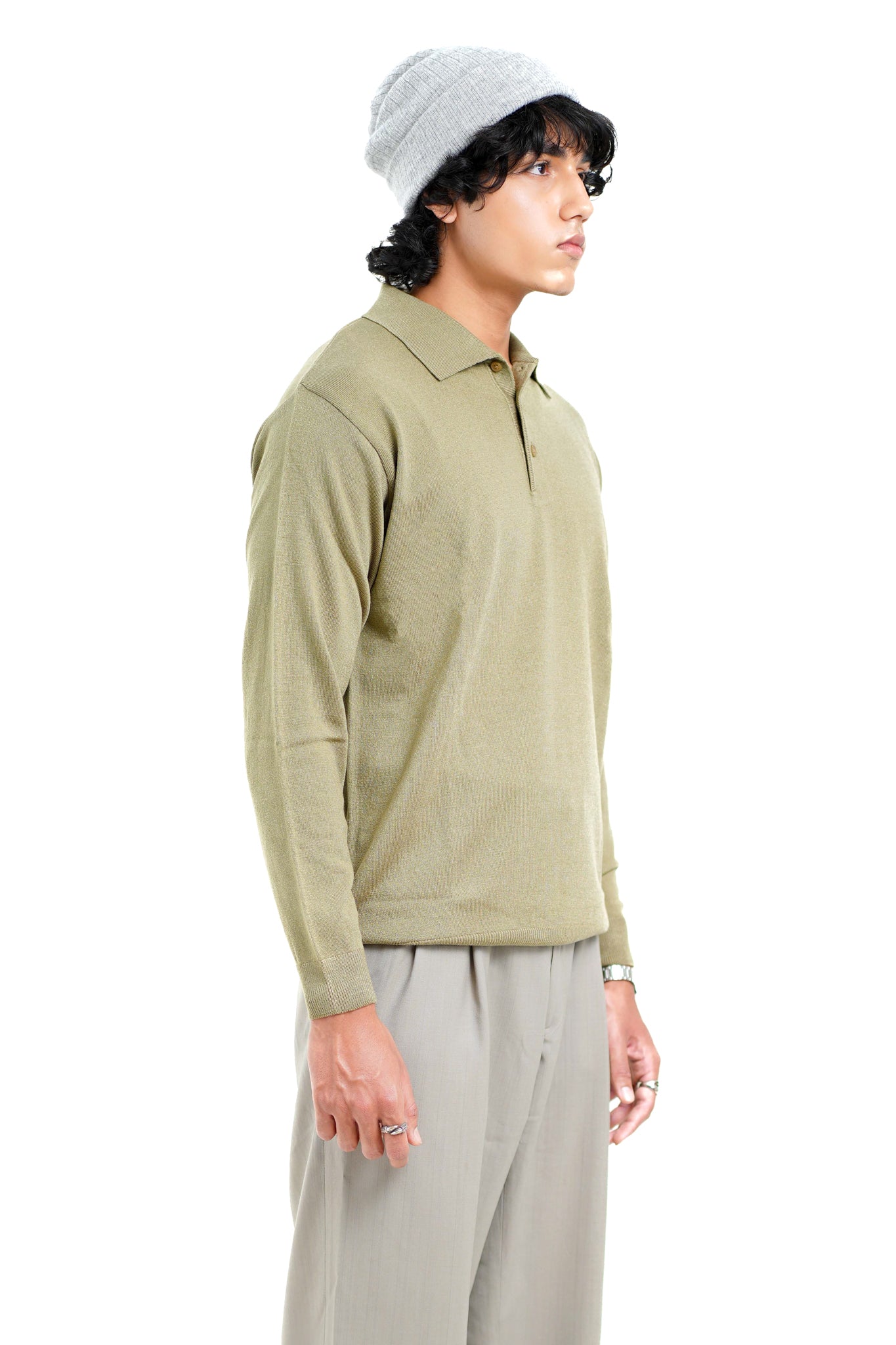 Luxe Polo in Dark Camel