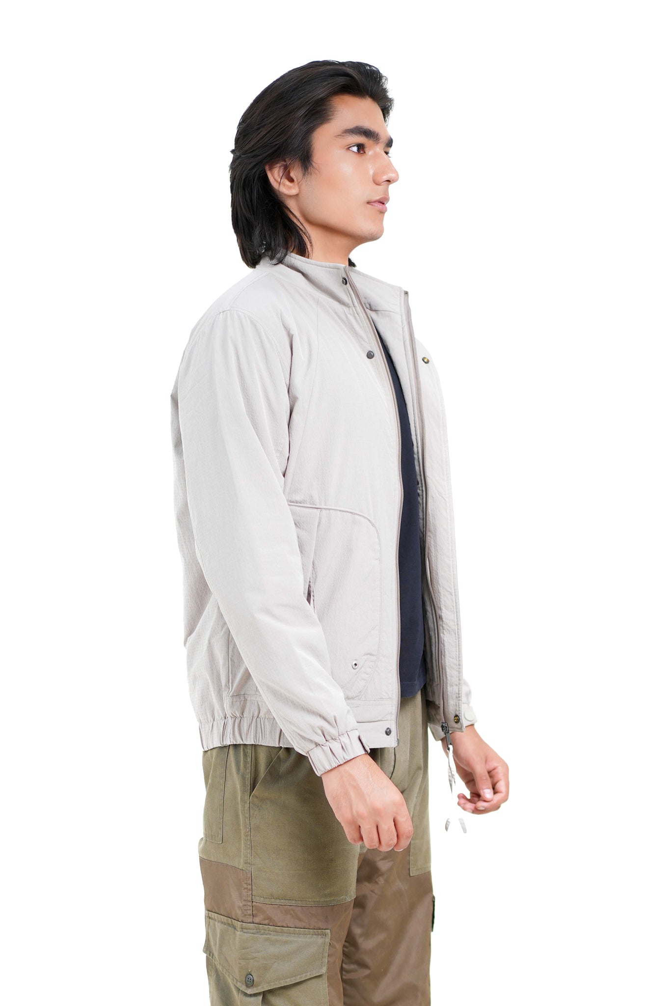 Bomber Jacket in  Light Olive