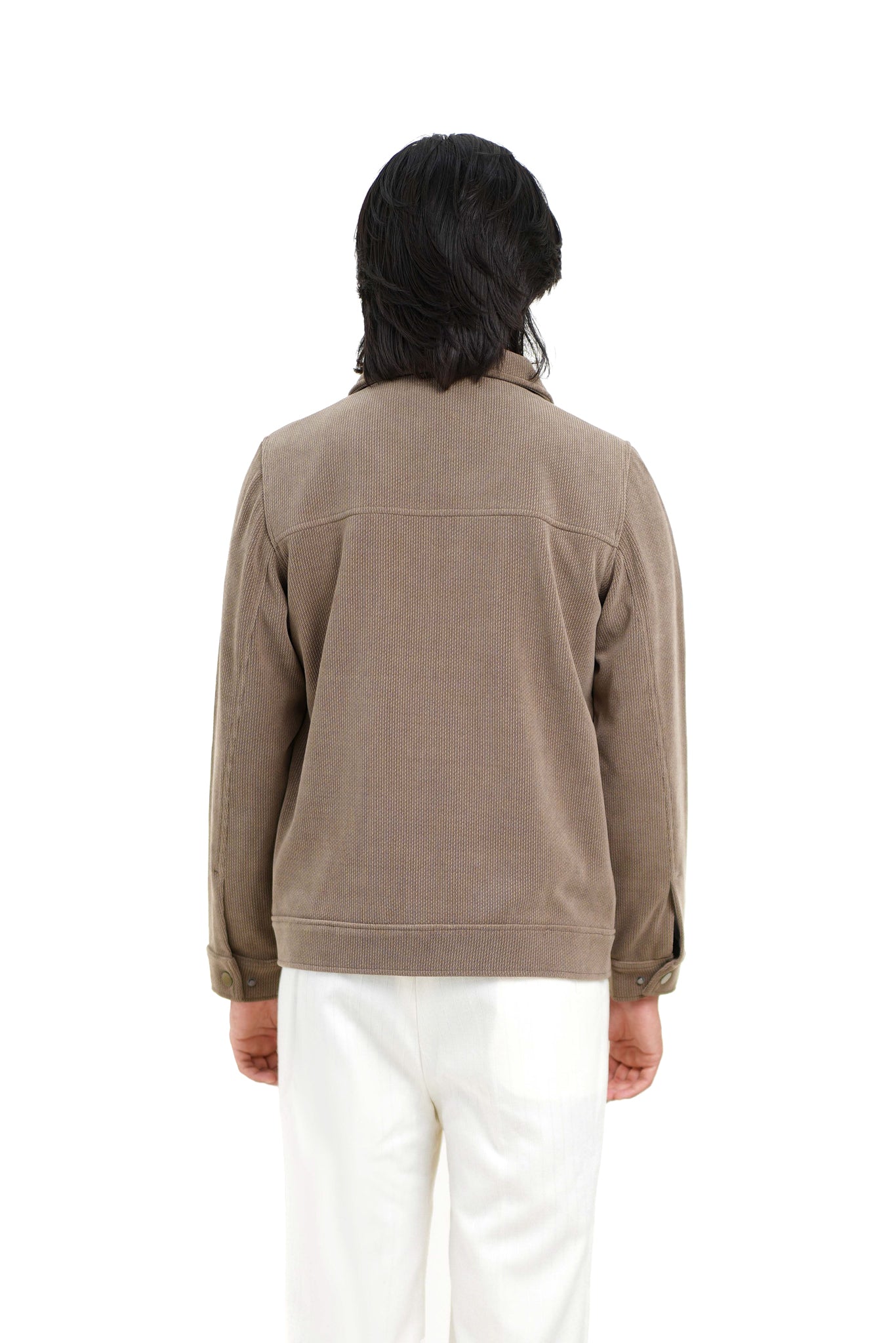 Regular Fit Shacket in Coffee Brown