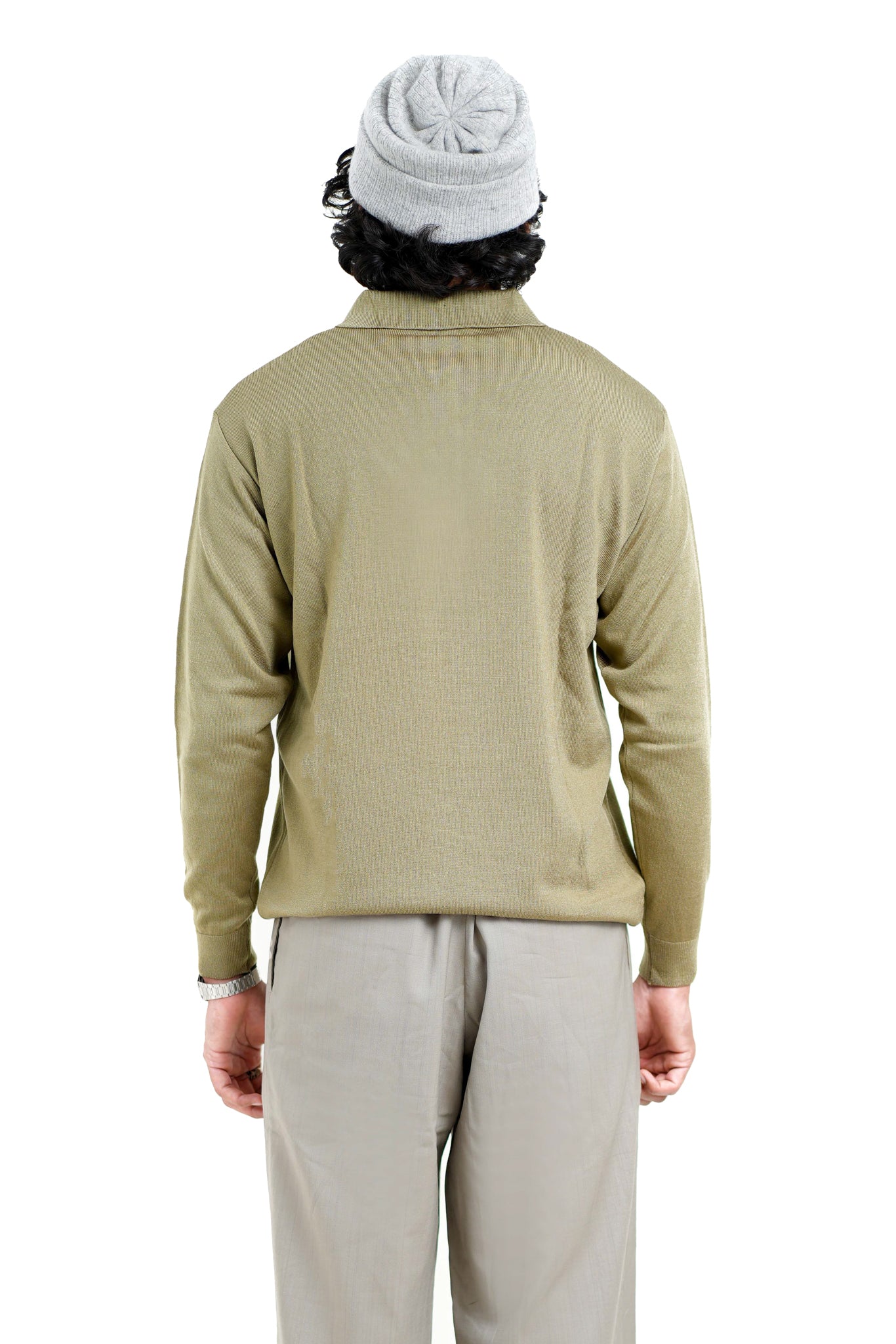 Luxe Polo in Dark Camel