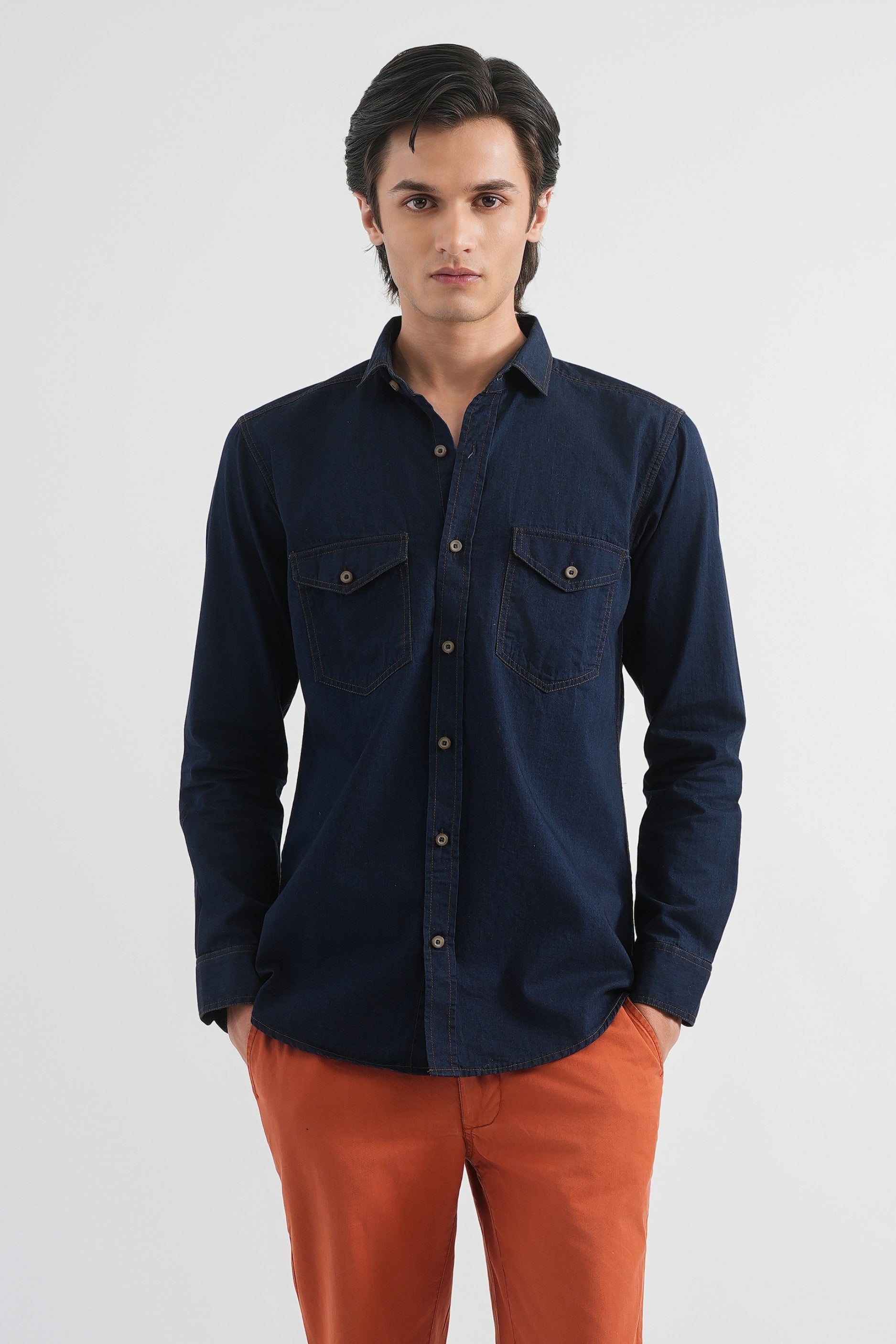 Baltic Blue Indigo Shirt