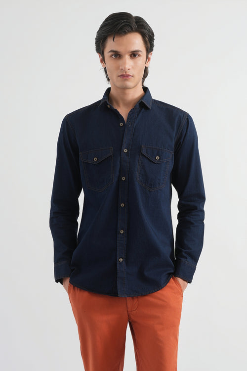 Baltic Blue Indigo Shirt