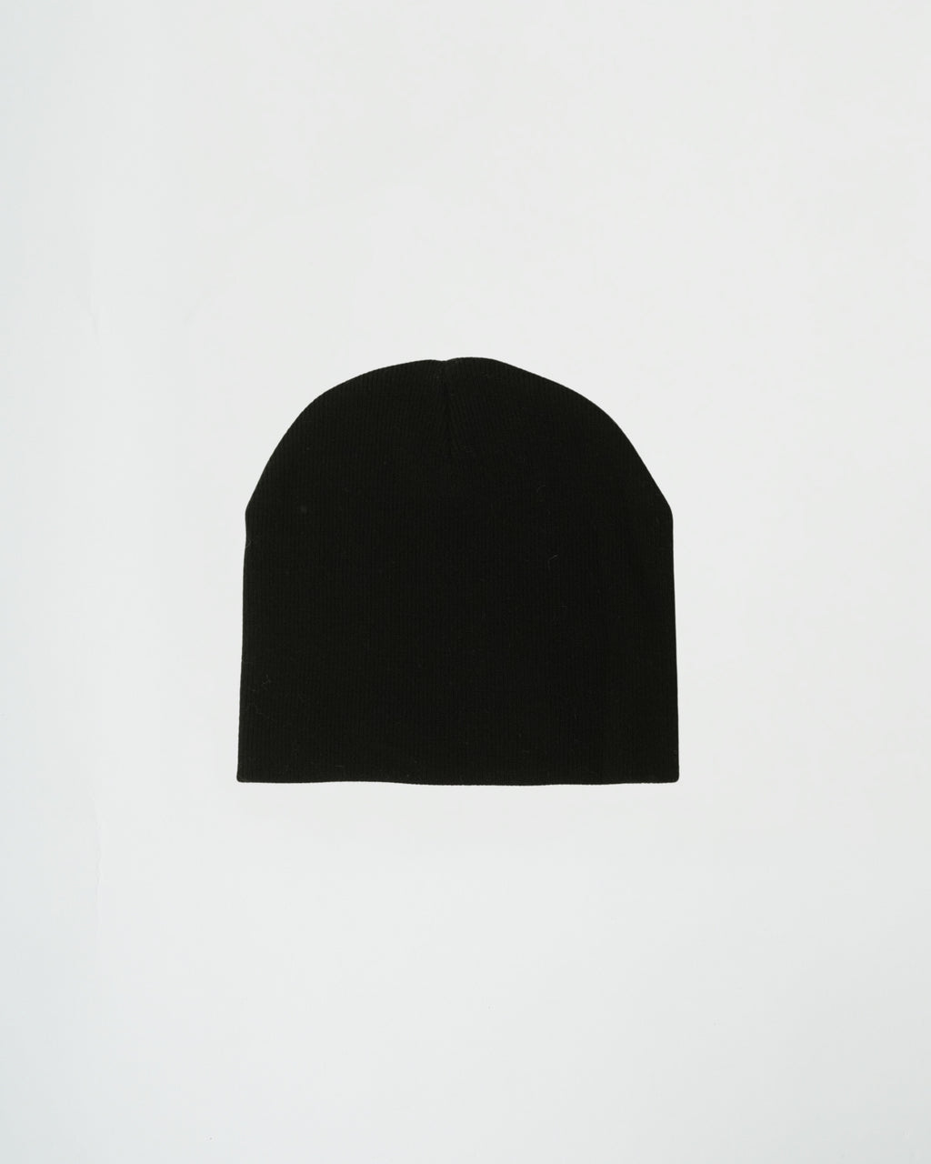 Black beanie on a white background
