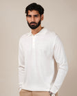 Luxe Polo in White Lilac