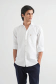 White Structured Cotton Shirt