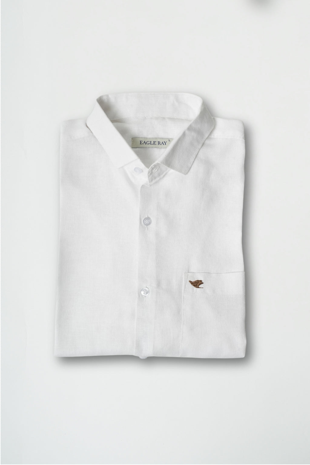 Porcelain White Viscose Linen shirt