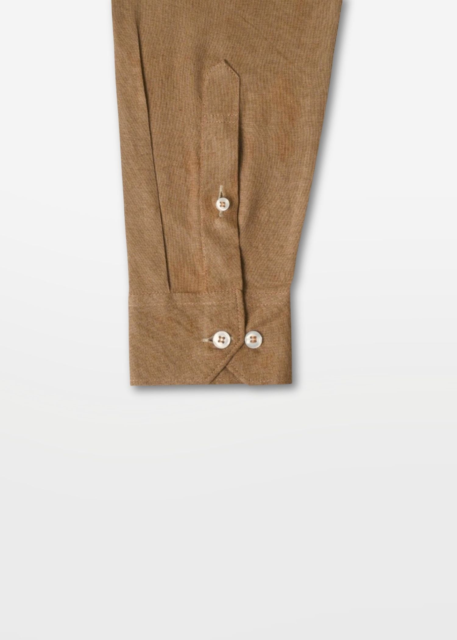Mocha Brown Viscose Linen Shirt