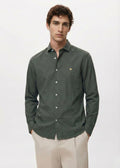 Lunar Green Crushed Cotton Shirt