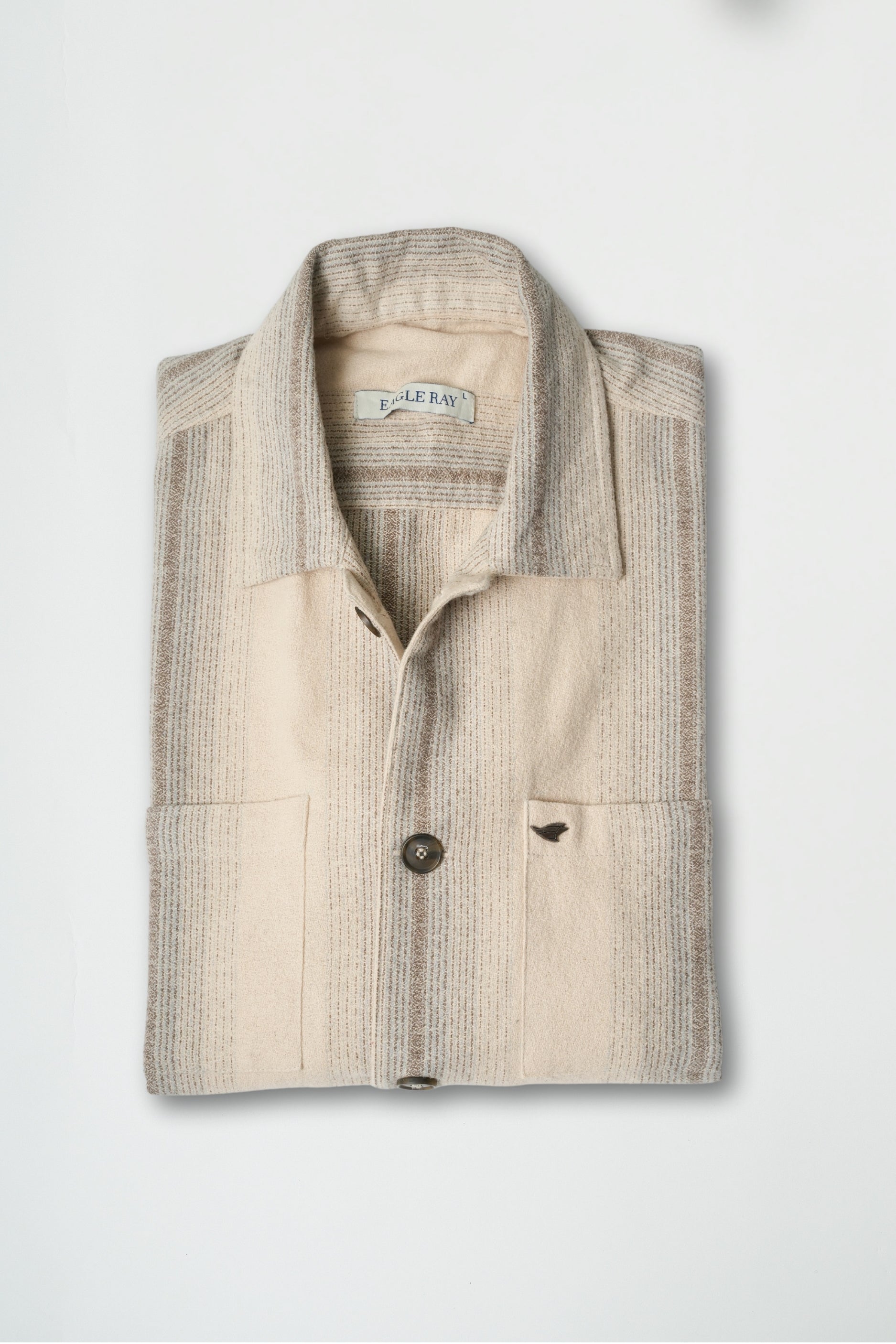 Beige Striped Shirt