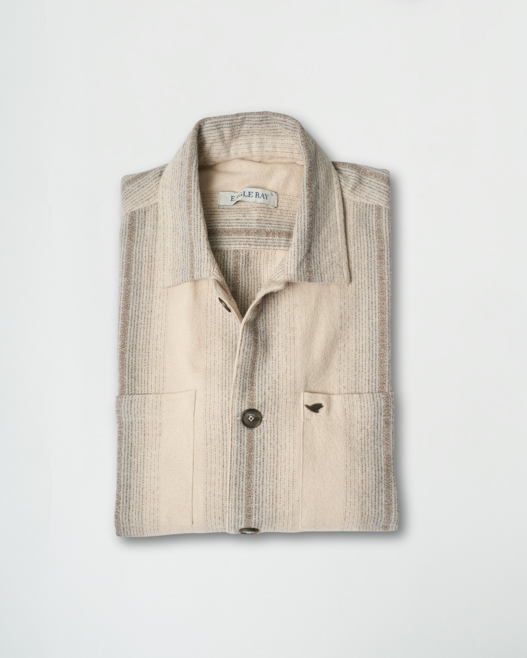 Beige Striped Shirt