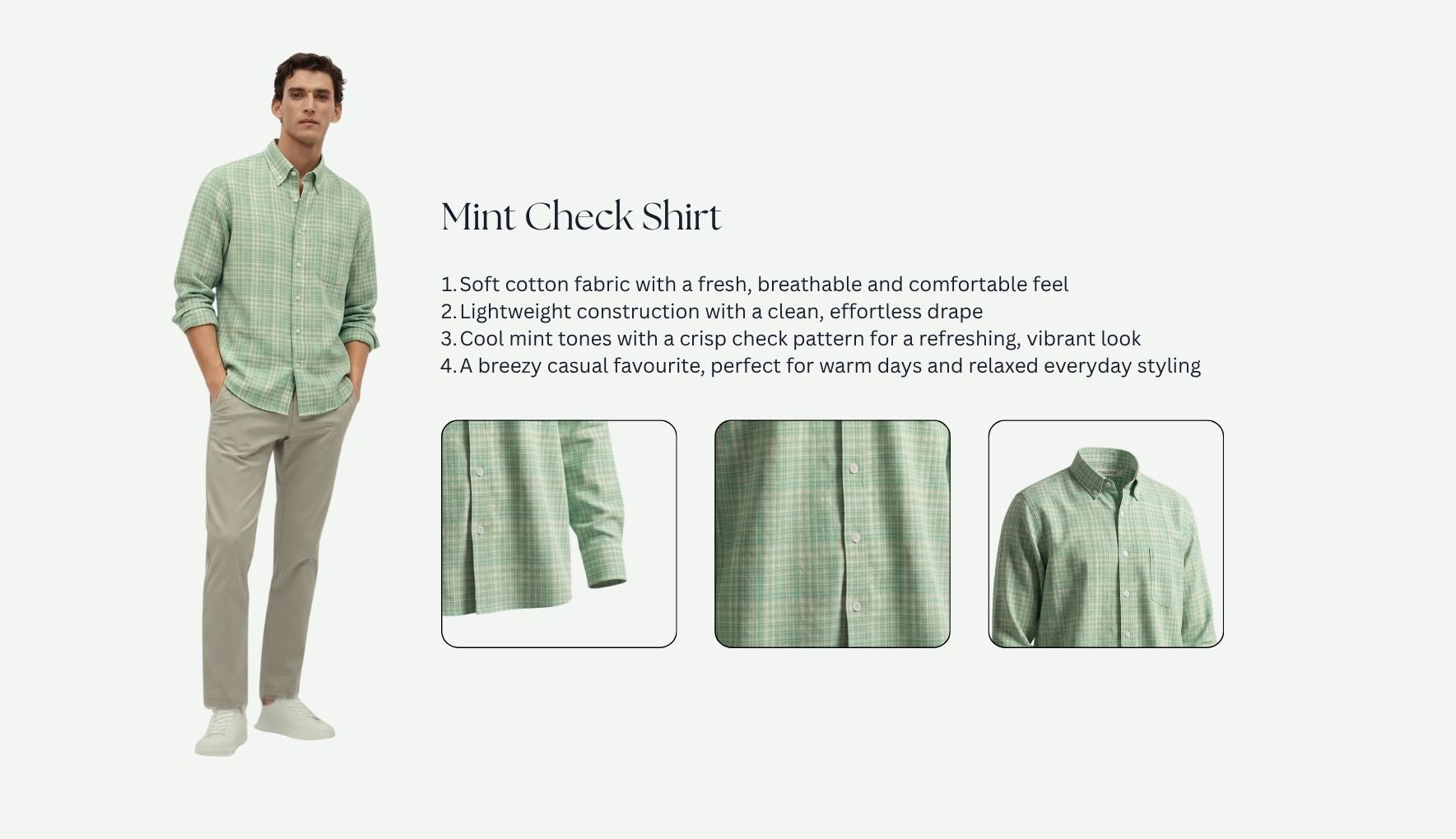 Mint Check Shirt