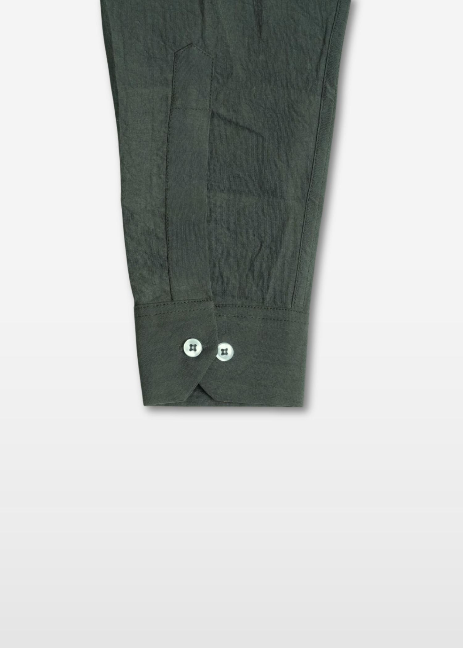 Lunar Green Crushed Cotton Shirt