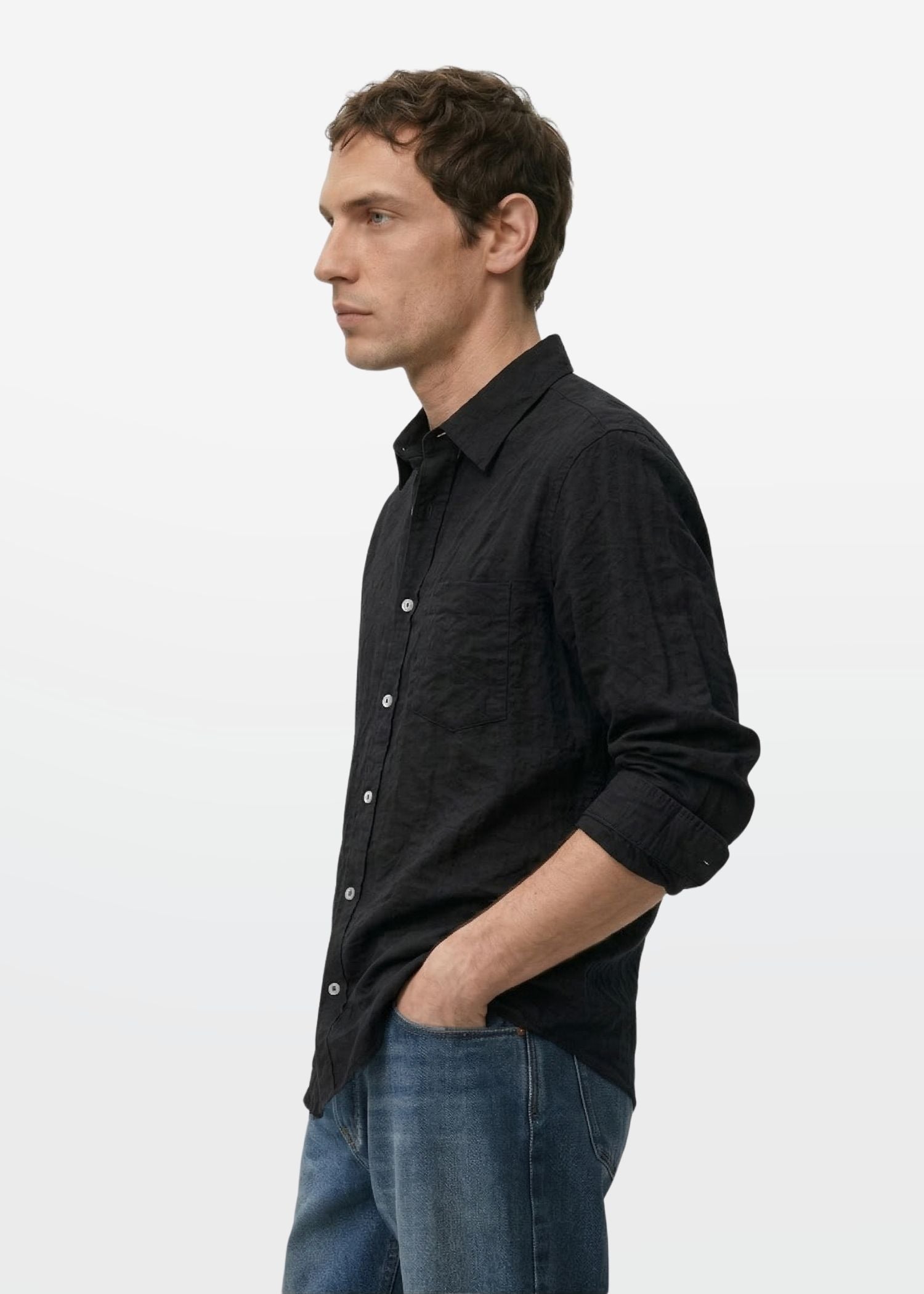 Cloud Shirt In Jet Black