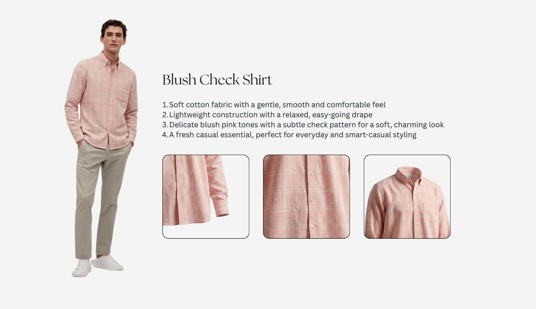 Blush Check Shirt