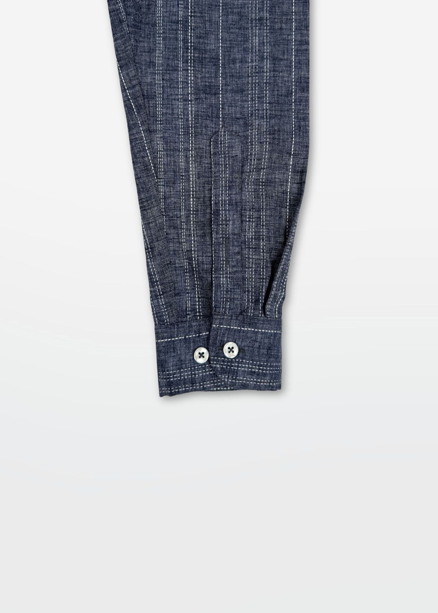 Indigo Stripe Textured Shirt