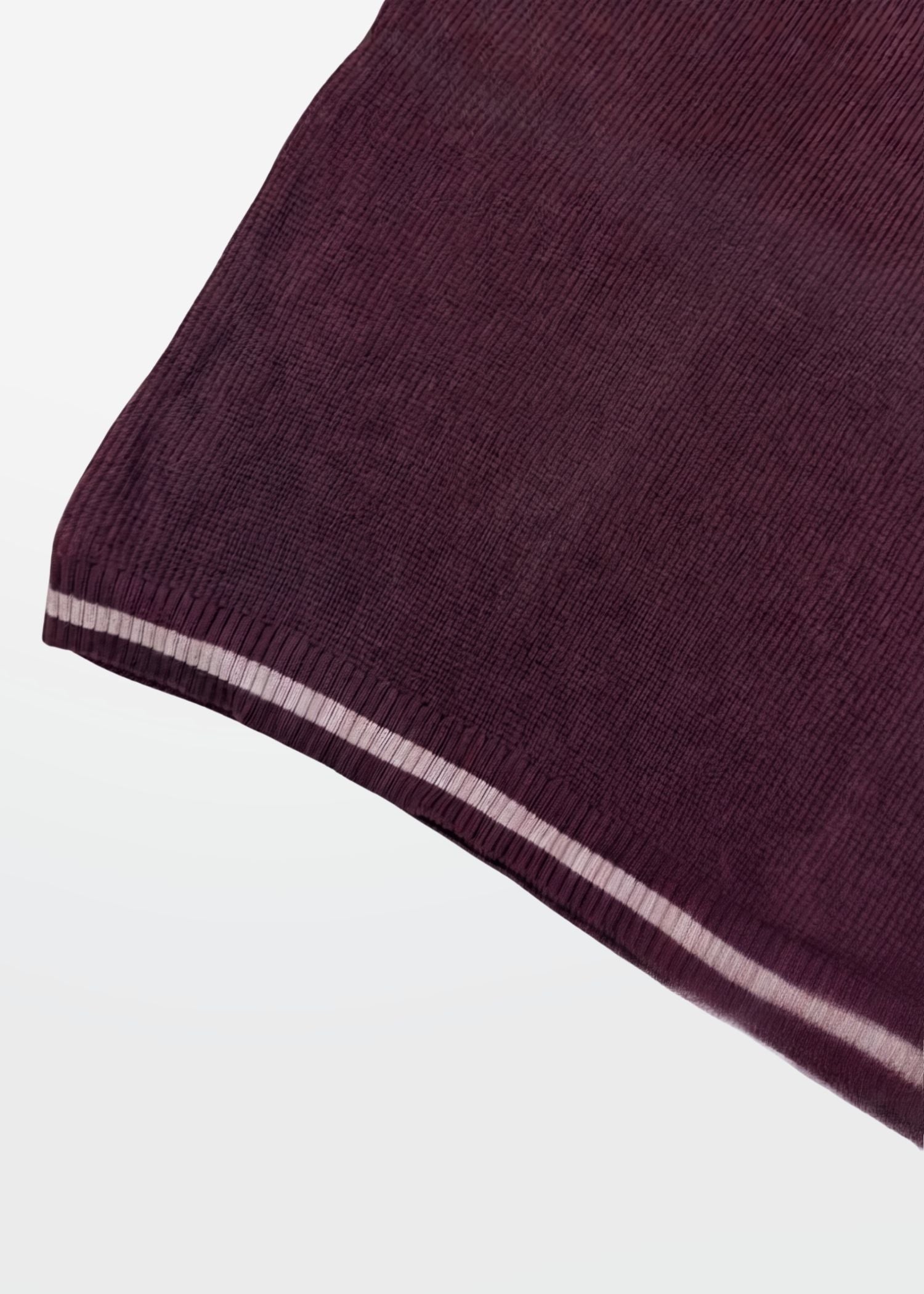 Wine Lilac Tipped Zip Polo Shirt