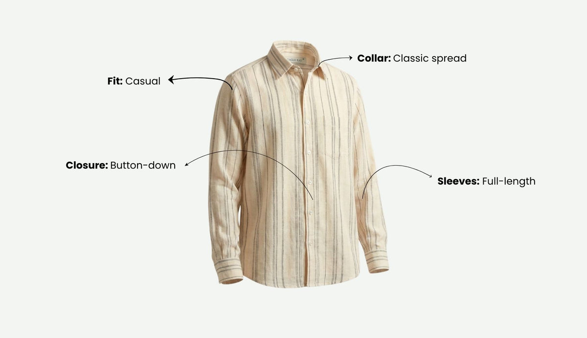 Sand Stripe Textured Shirt