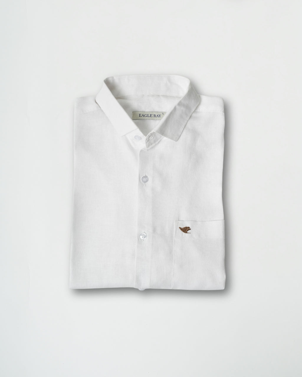 Porcelain White Viscose Linen shirt