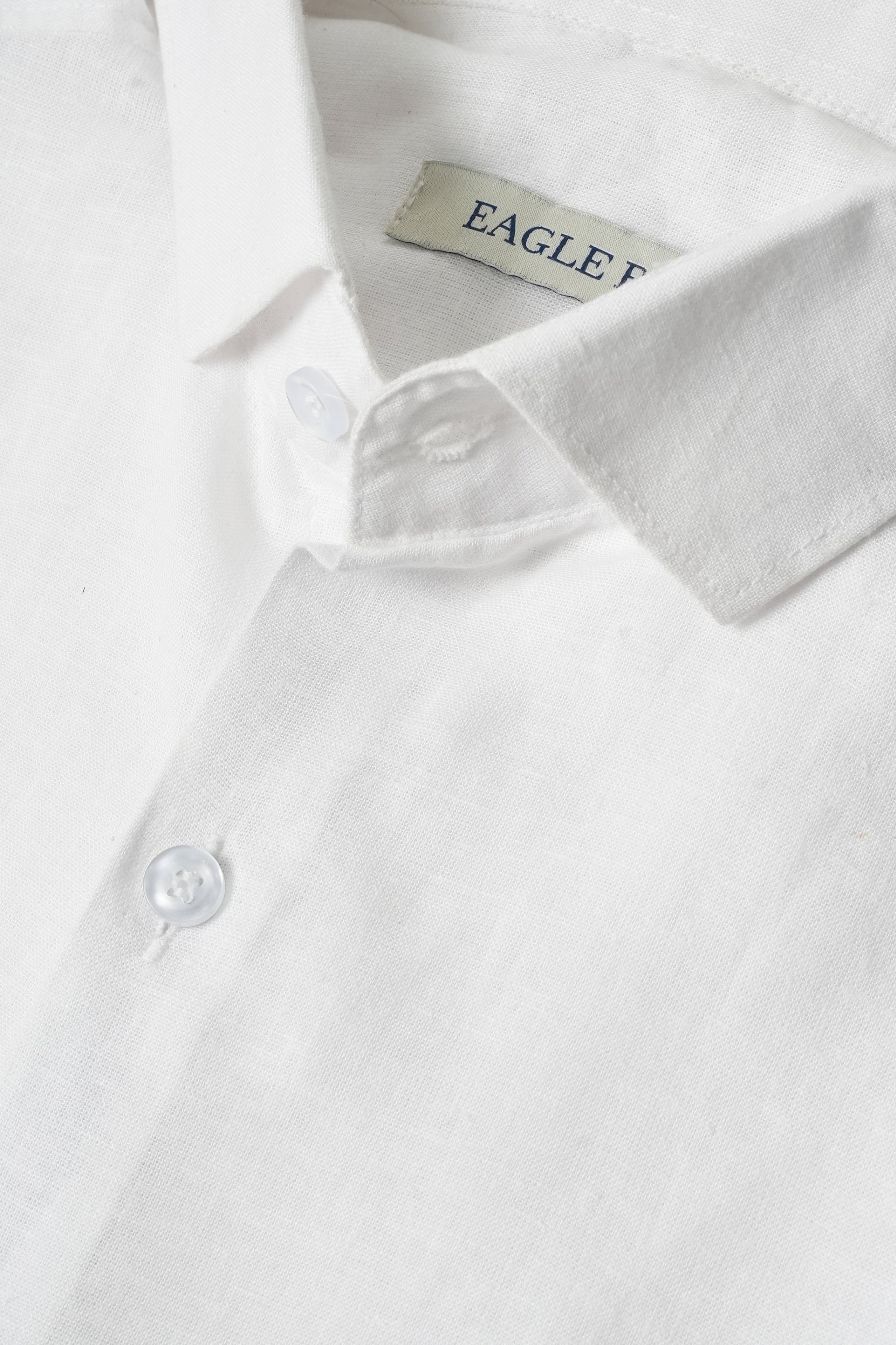 Porcelain White Viscose Linen shirt