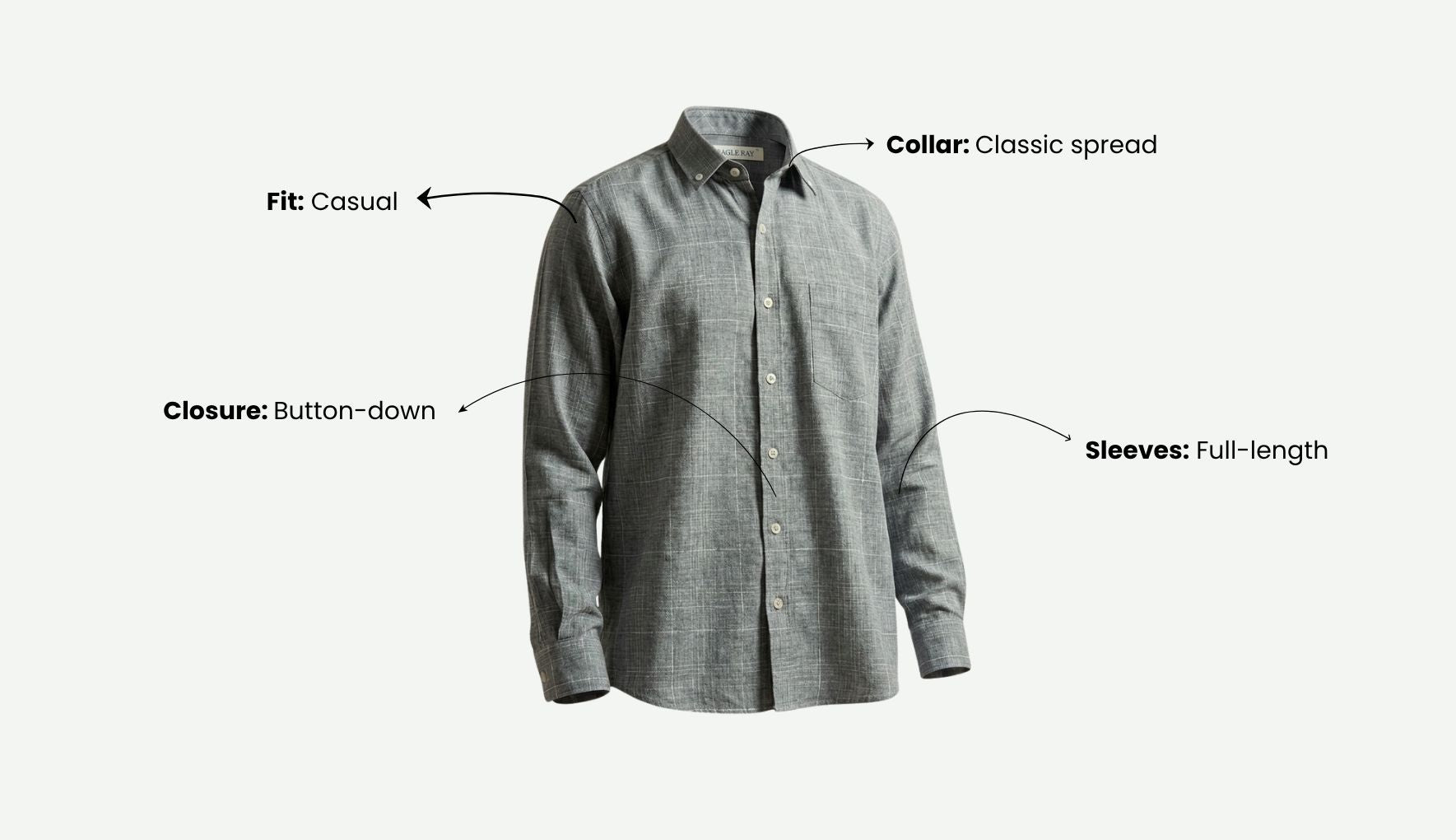 Ash Grey Check Shirt