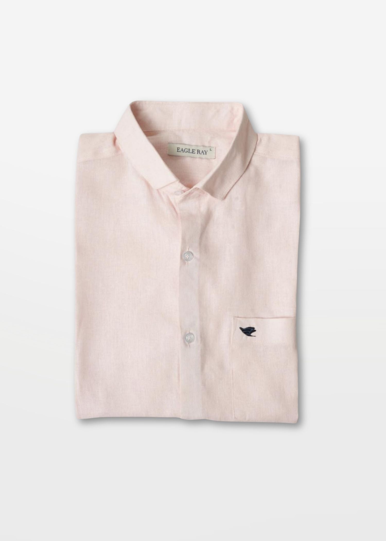 Oyster Pink Viscose Linen Shirt