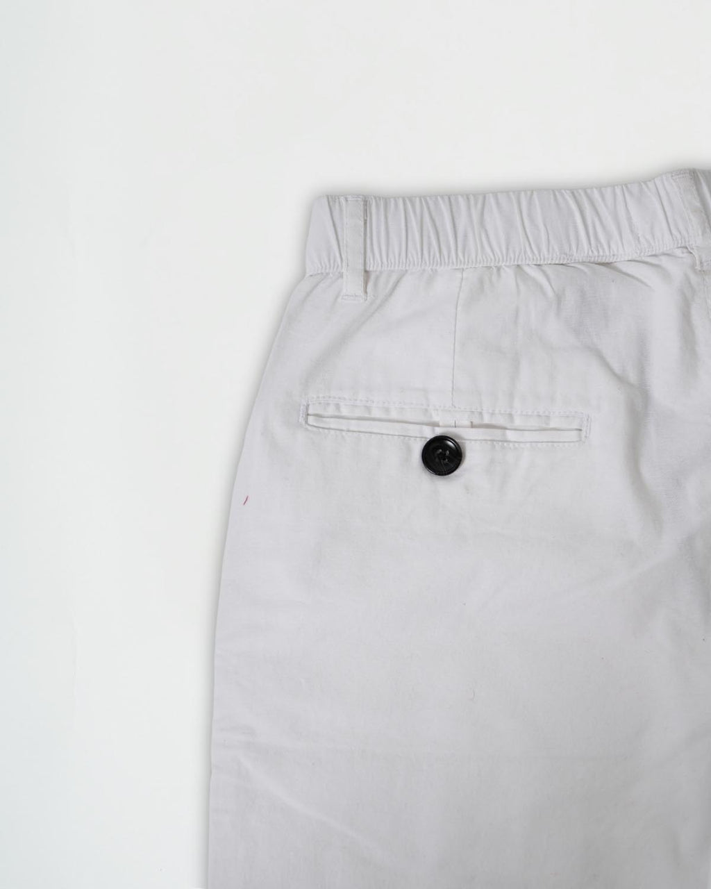 White Cotton Drawstring Pants