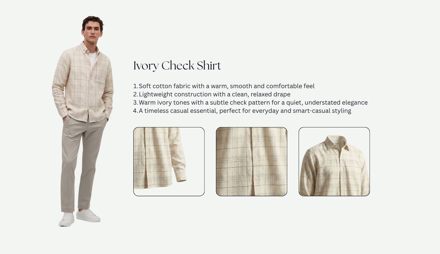 Ivory Check Shirt