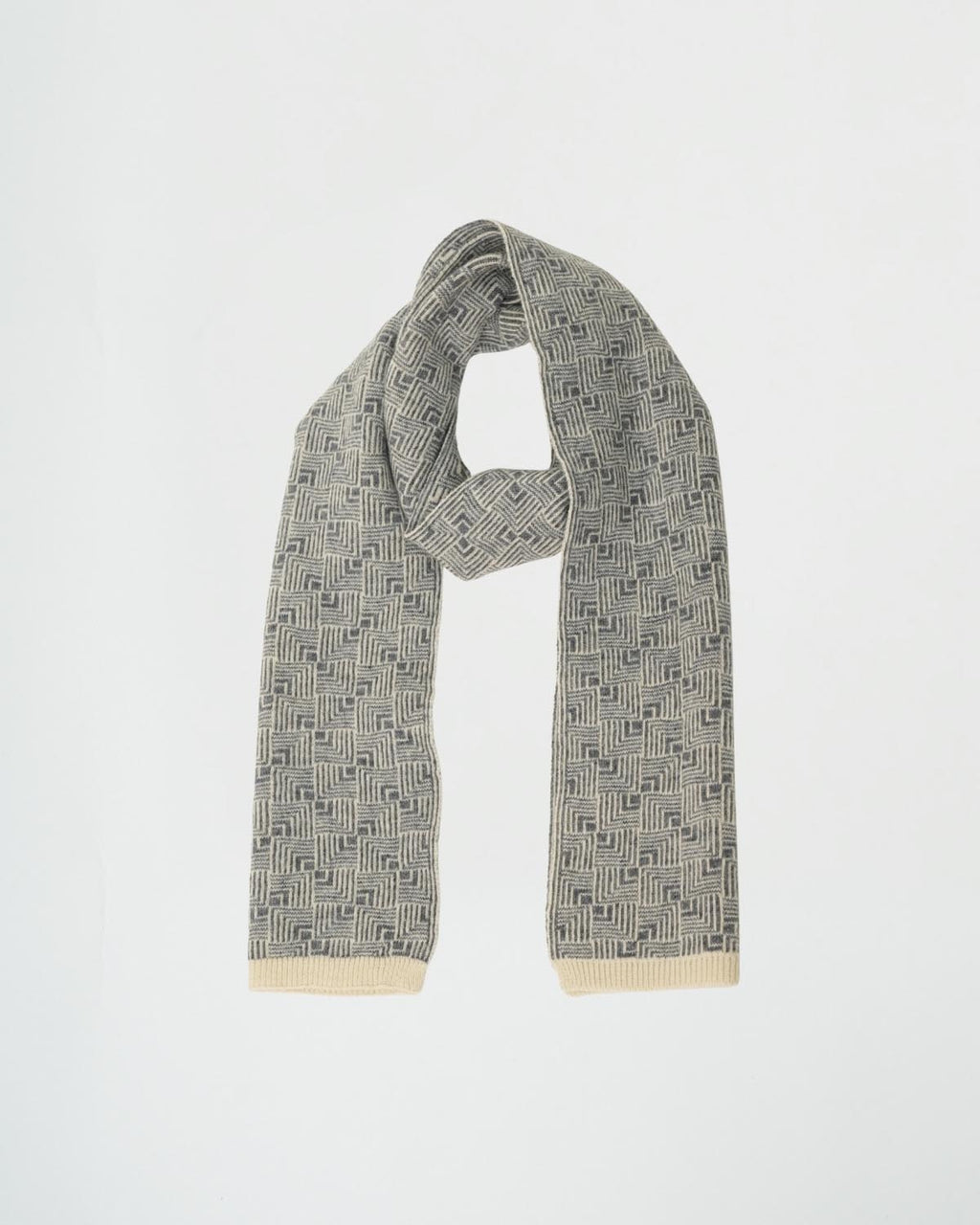 Angora Wool Muffler In Glaucous