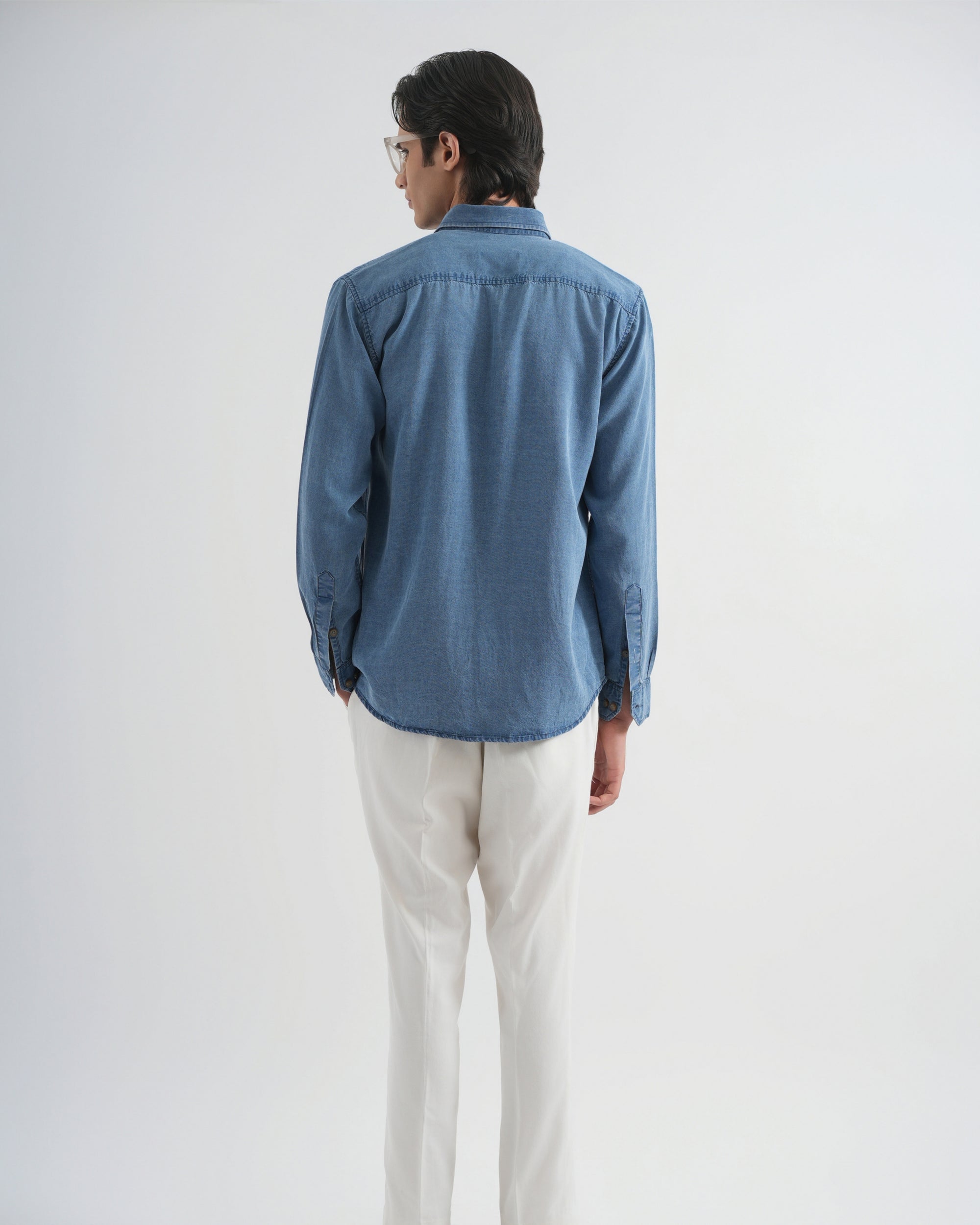 Cadet Blue Tencel Indigo Shirt