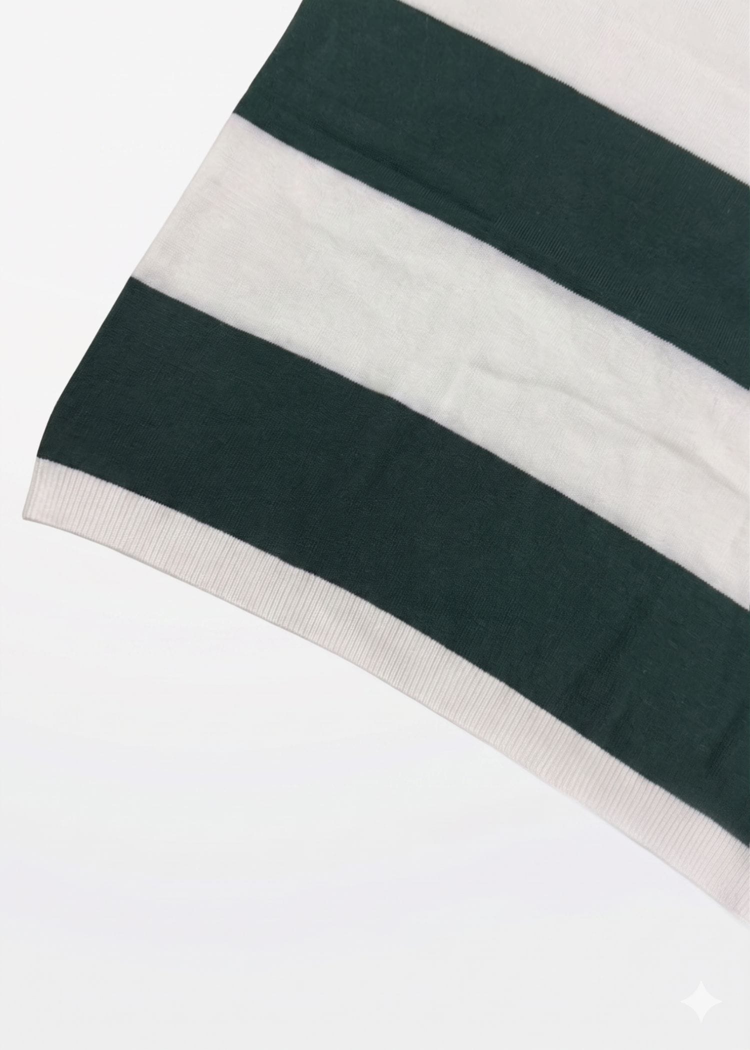Green Block Stripe Zip Polo Shirt — Men's Zip Polo Shirt | Eagle Ray