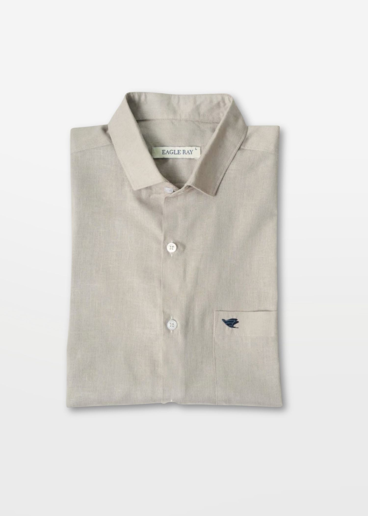 Pastel Grey Lyocell Linen Shirt