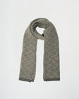 Angora Wool Muffler in Carbon Grey
