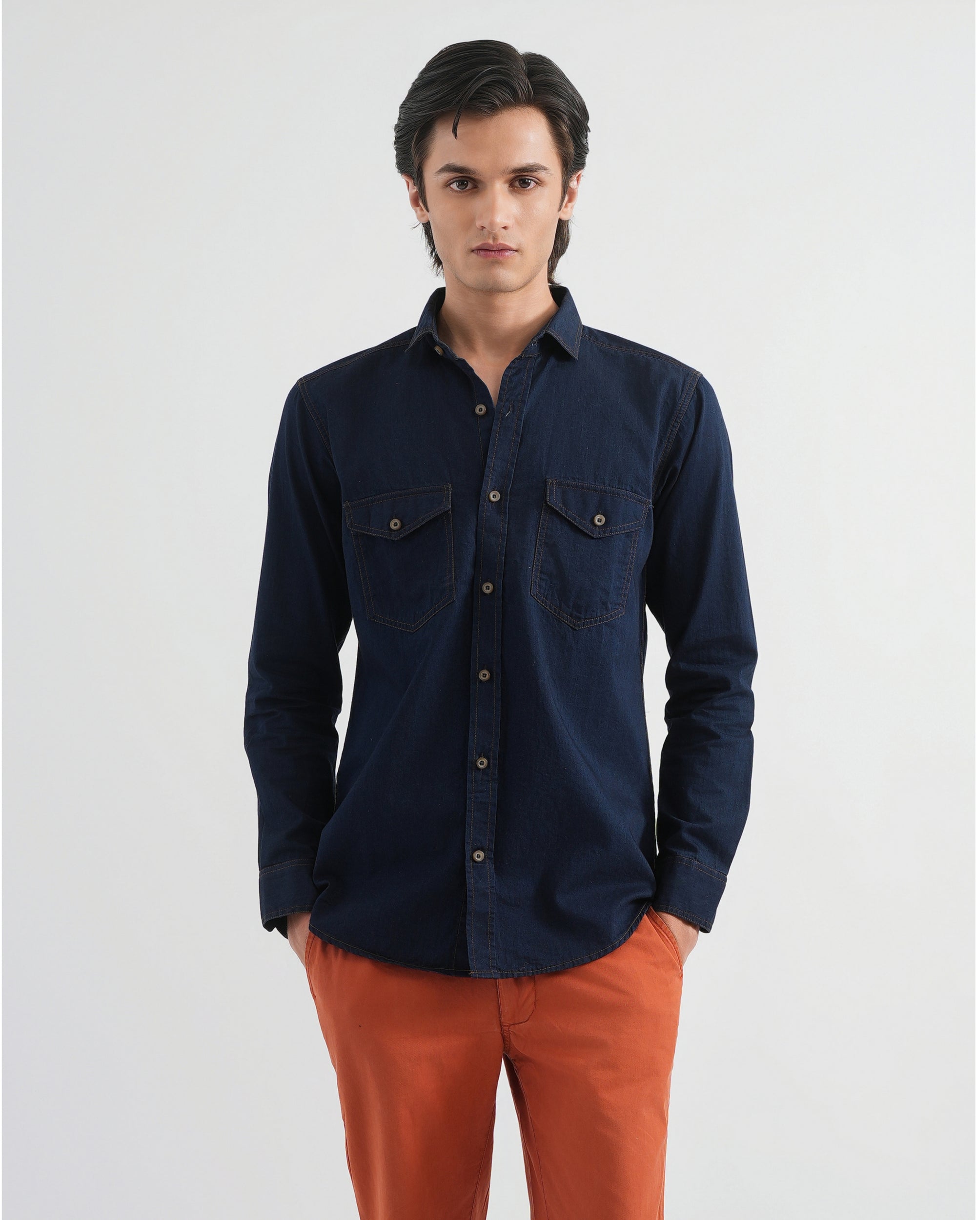 Baltic Blue Indigo Shirt