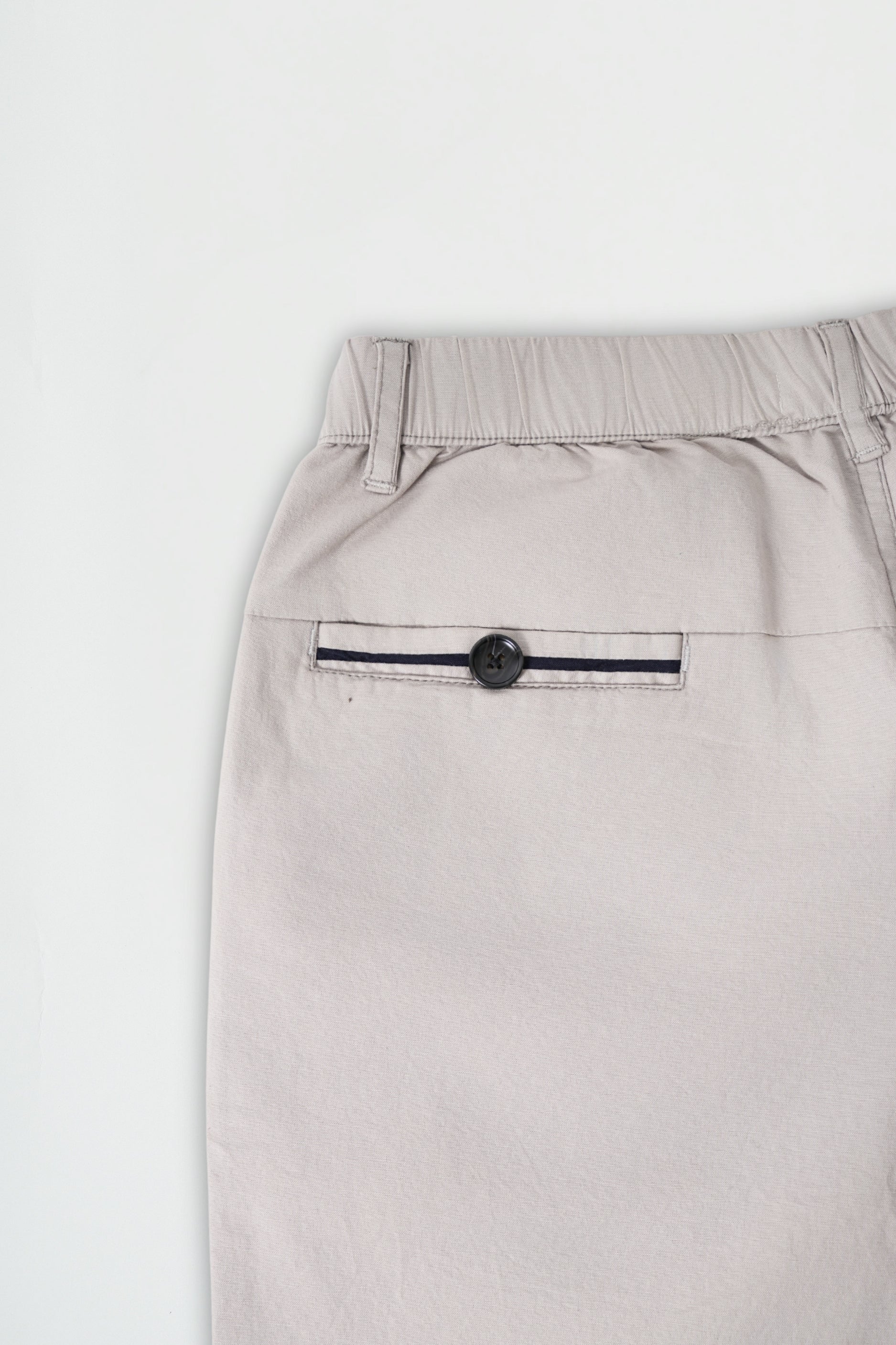 White Cotton Drawstring Pants