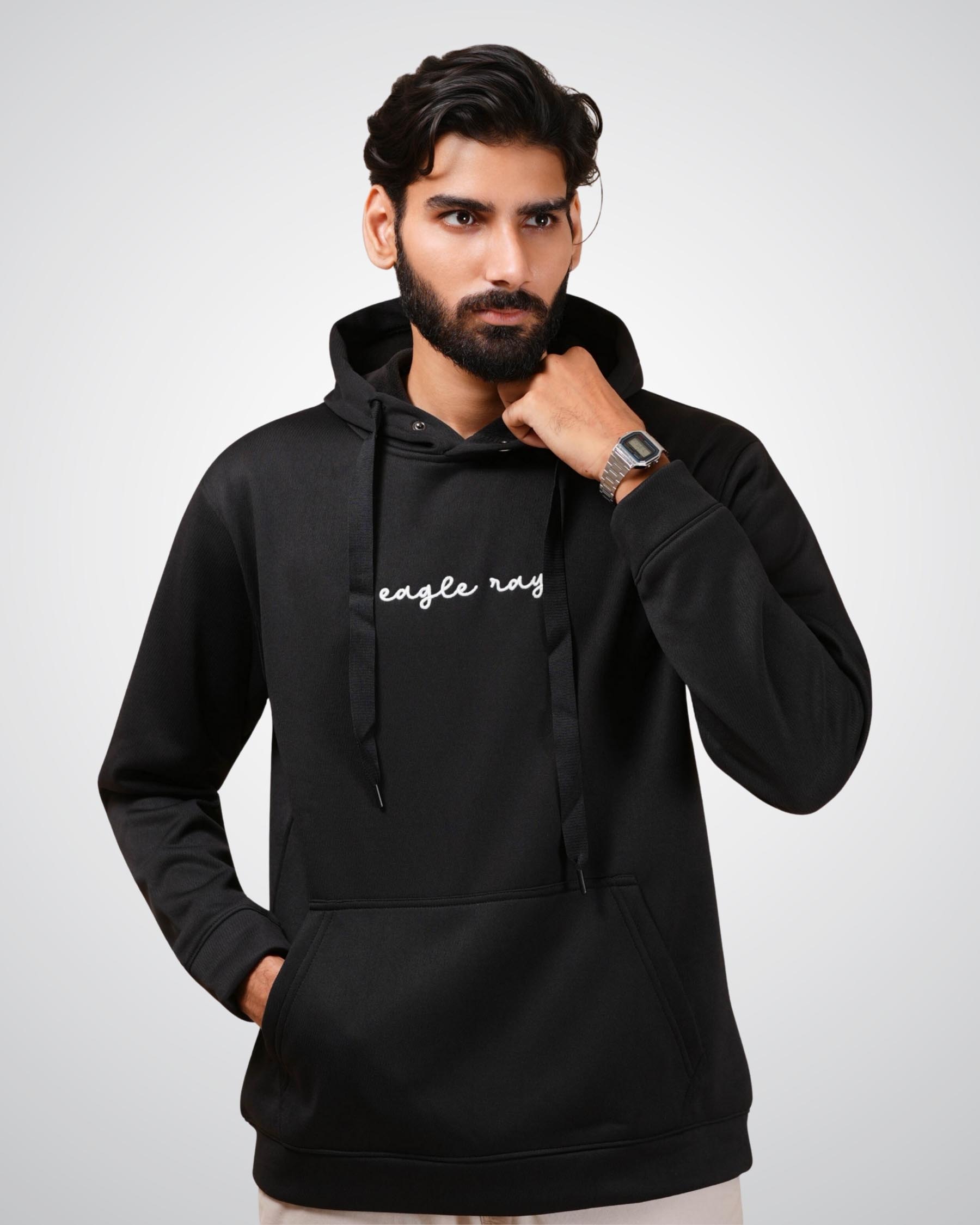 The Ray Hoodie in Black