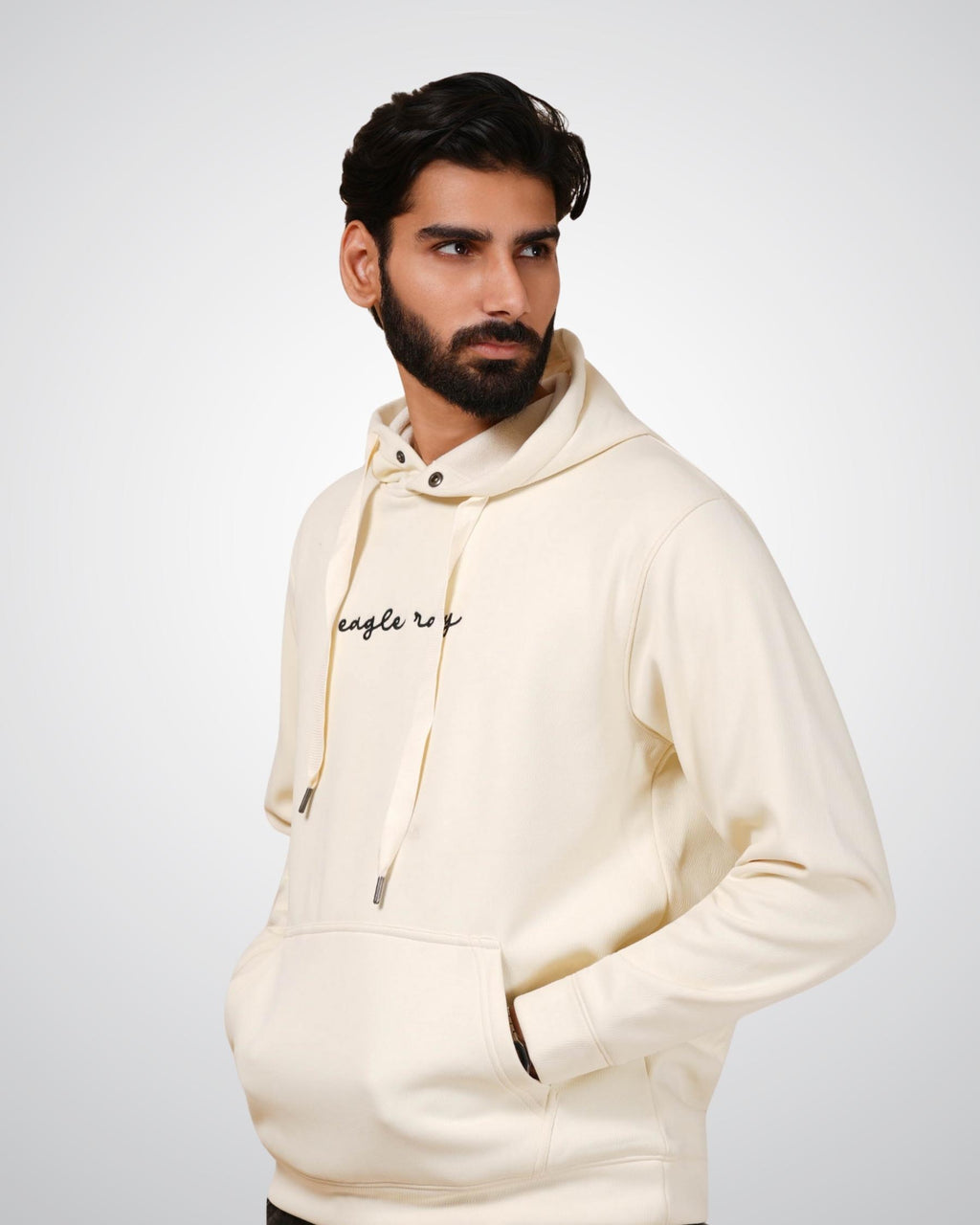 The Ray Hoodie in Off White