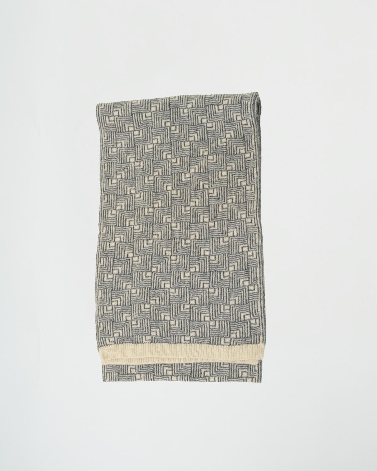 Angora Wool Muffler In Glaucous