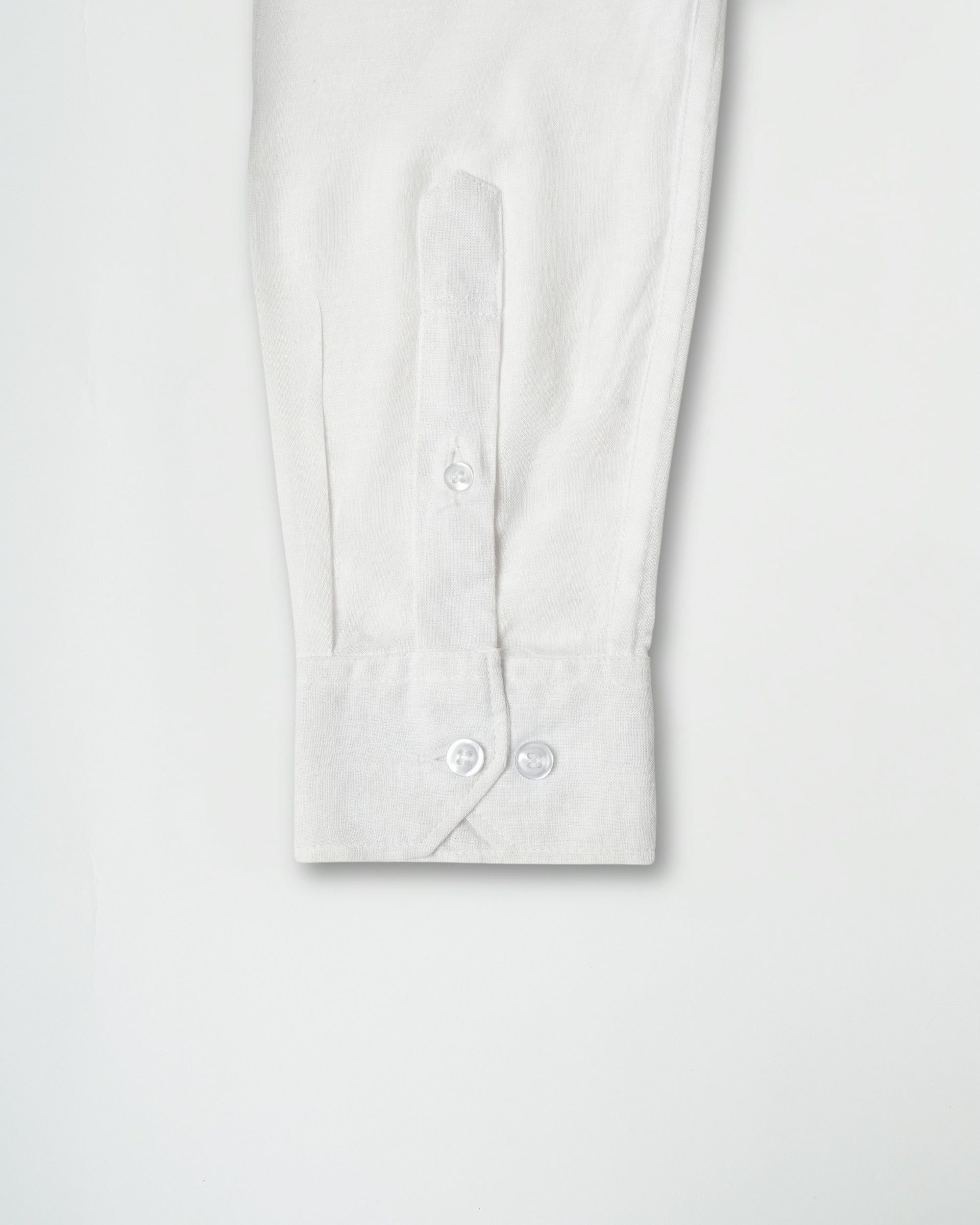 Porcelain White Viscose Linen shirt