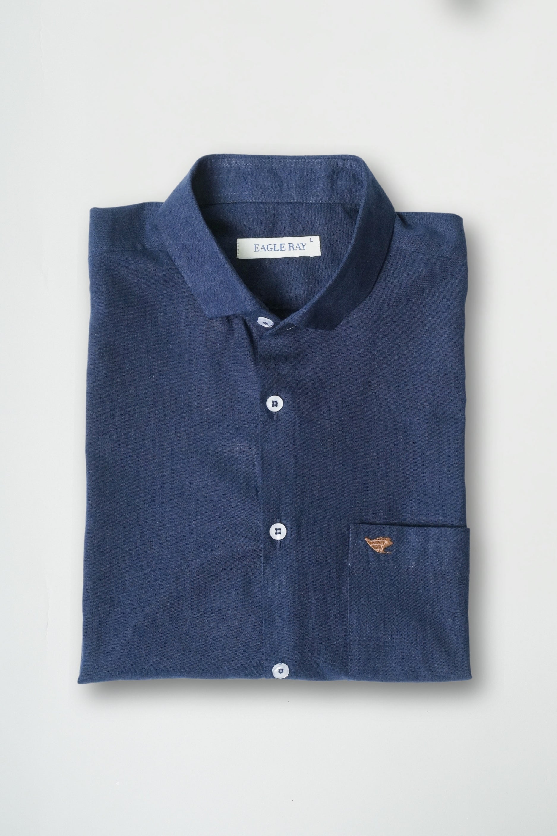 Rhino Blue Lyocell Linen Shirt