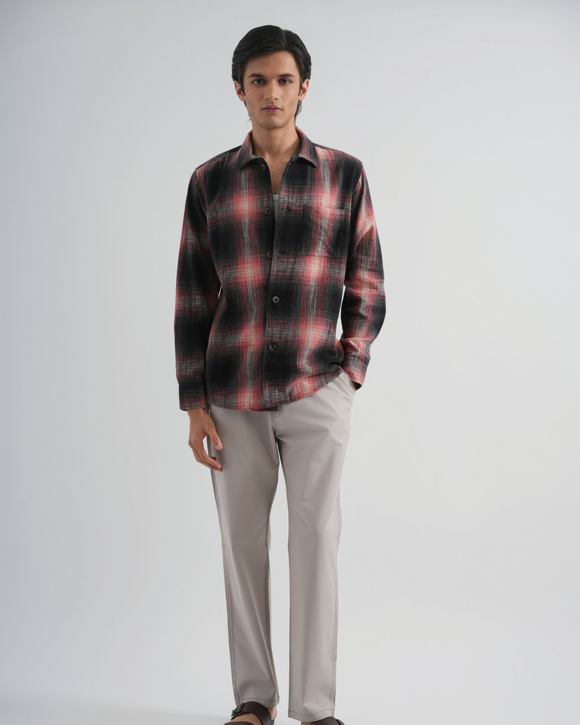 Checked Red Shirt