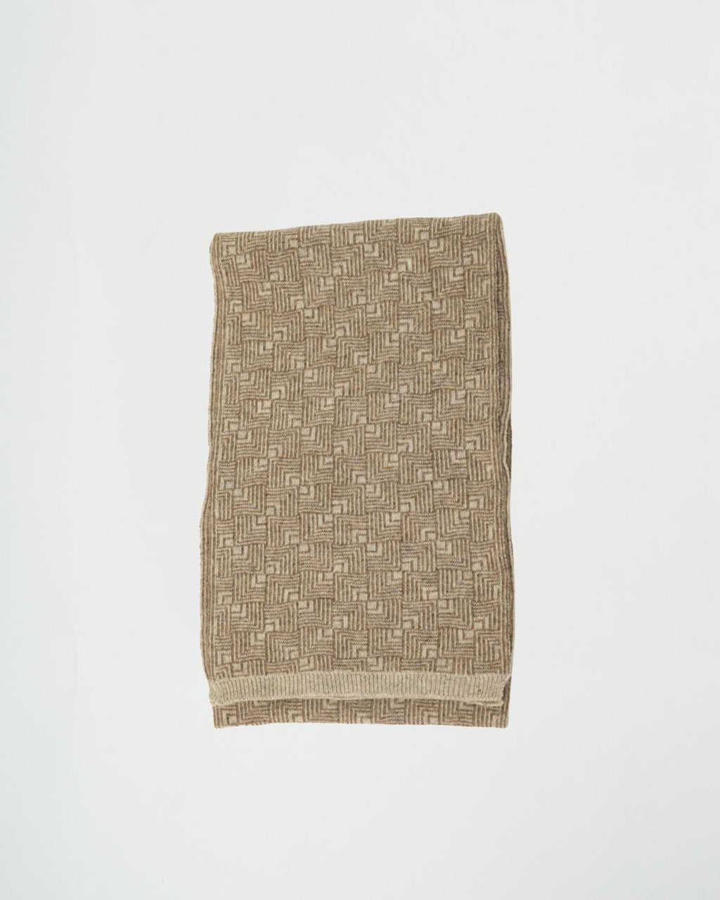 Angora Wool Muffler in Sandrift