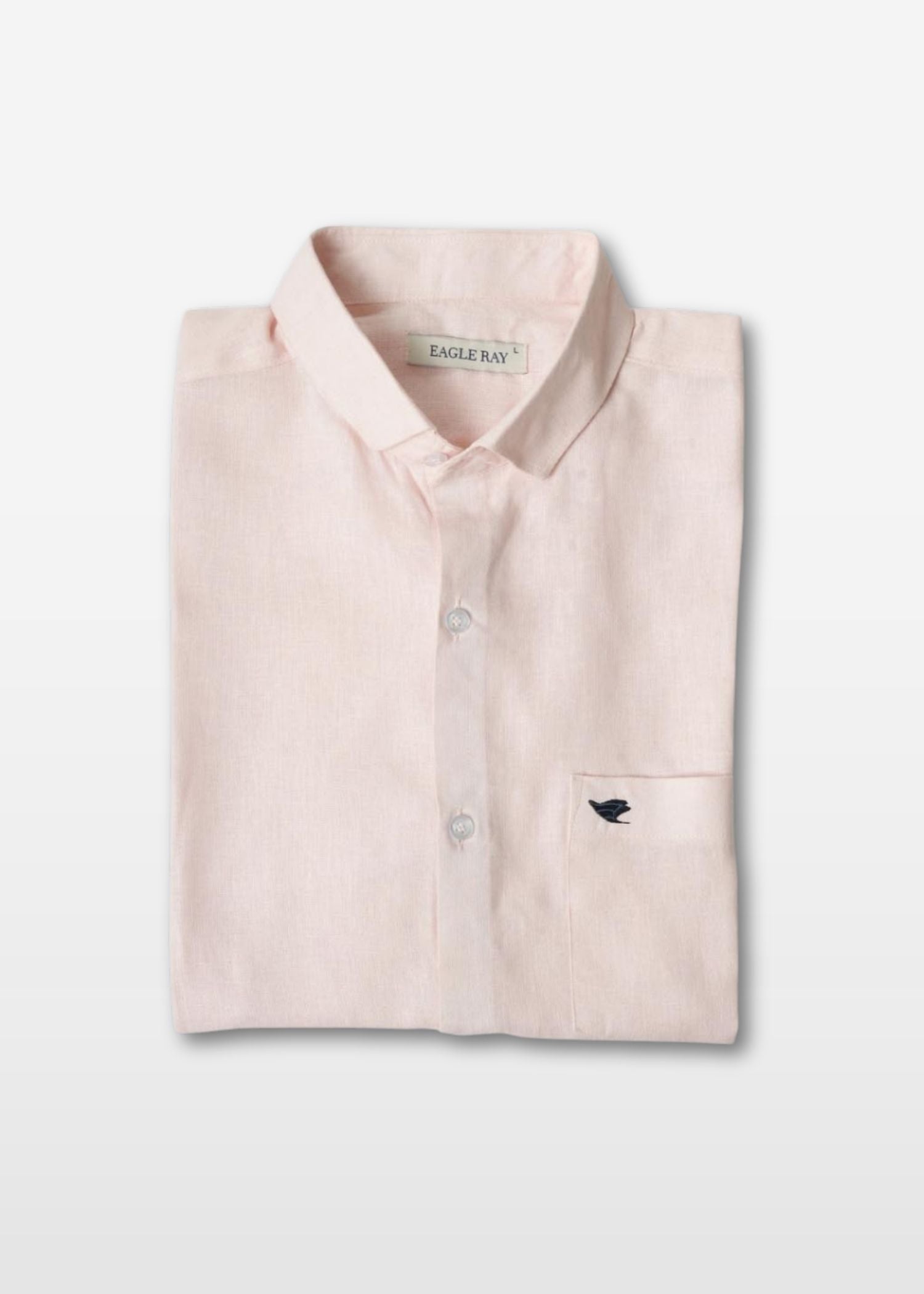 Oyster Pink Viscose Linen Shirt