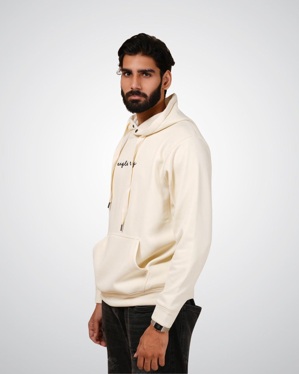 The Ray Hoodie in Off White