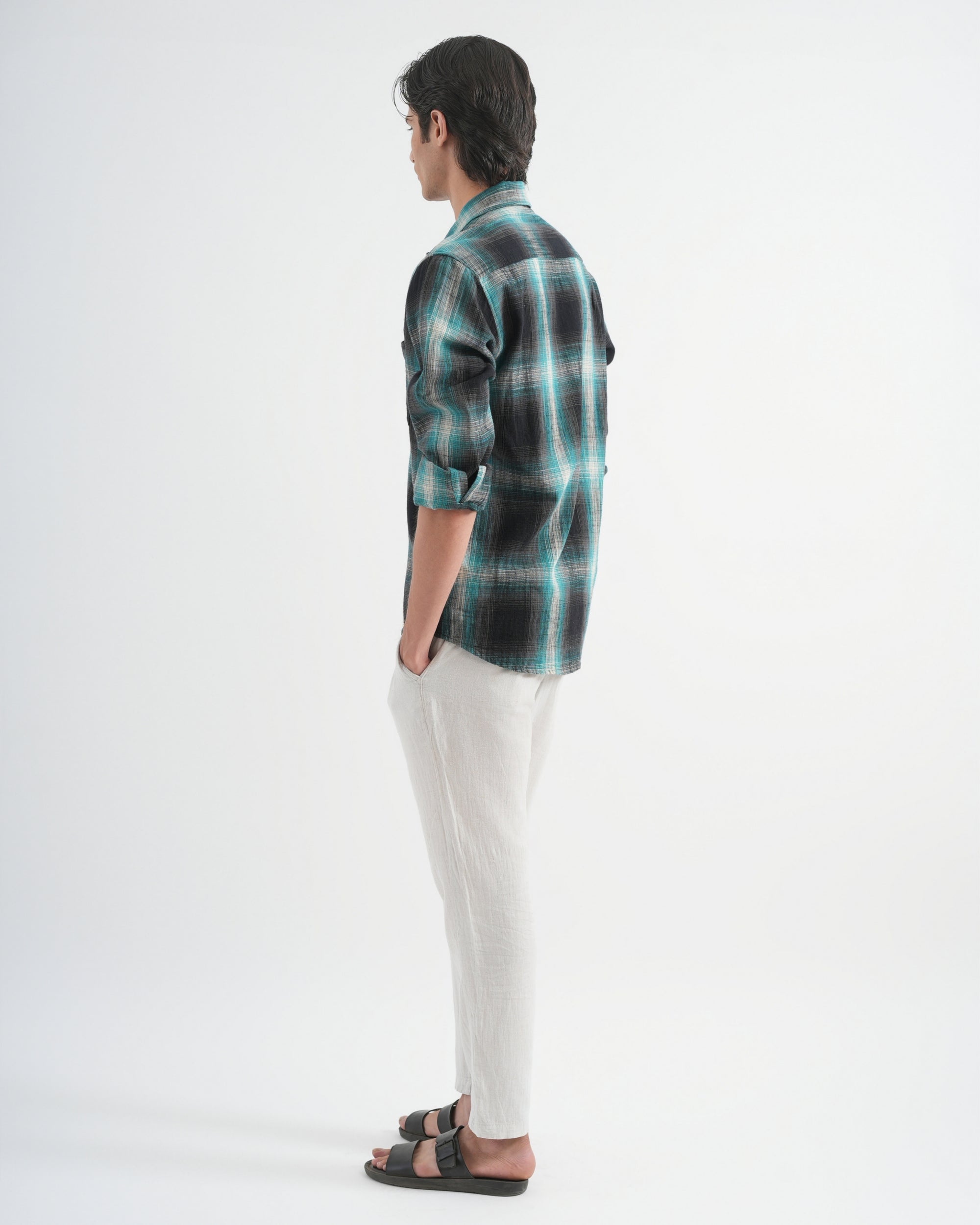 Checked Green Shirt