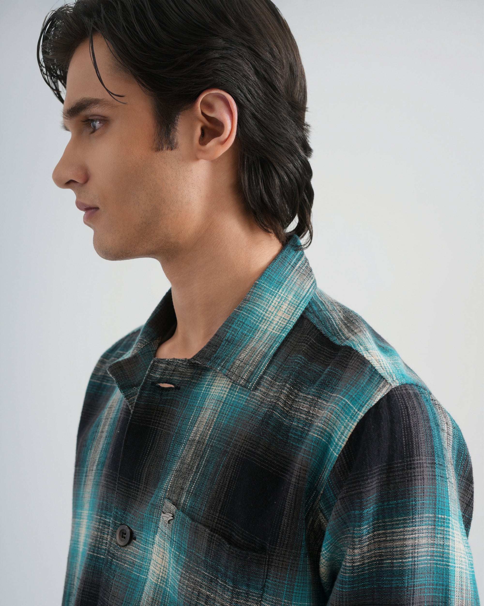 Checked Green Shirt