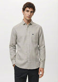 Pastel Grey Lyocell Linen Shirt